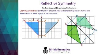 Reflective Symmetry  Mr Mathematics [upl. by Portwine311]