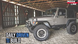 Jeep Wrangler TJ on 35s Daily Driven Project Vehicle  Inside Line [upl. by Kreg]