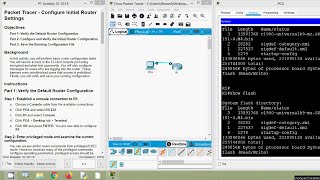 1014 Packet Tracer  Configure Initial Router Settings [upl. by Norabel]