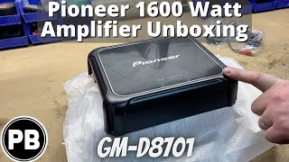 Pioneer 1600 Watt Bass Amplifier Unboxing  GMD8701 [upl. by Xet]