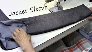 How to sew jacket sleeves  functioning sleeve buttons [upl. by Aneris]