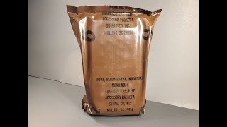 1993 US MRE Smoked Frankfurters Review Vintage Meal Ready to Eat Tasting Test [upl. by Ojillek]