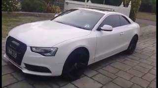 2013 Audi A5 20T Resonator Delete  Before amp After [upl. by Shore]