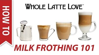 Milk Frothing for Beginners [upl. by Natelson125]