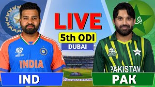 India Vs Pakistan Champion Trophy Match Live  IND vs PAK  Champion Trophy 5th ODI Match Live [upl. by Merle]