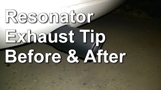 Resonator Exhaust Tip Before amp After  2005 Ford Focus [upl. by Dicks]