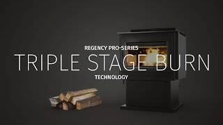 Triple Stage Burn Technology on Regency ProSeries Hybrid Wood Stoves [upl. by Hadihsar941]