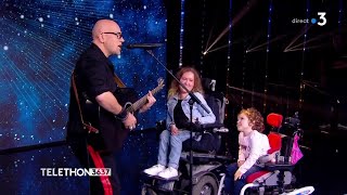 Pascal Obispo chante quotTombé pour elle quot Téléthon 2018 [upl. by Pernick]