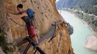 El Camino del Rey  Worlds Most Dangerous Hike [upl. by Lacram]