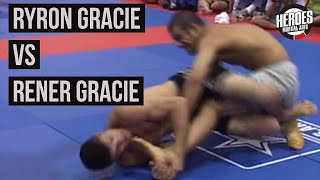 Ryron Gracie vs Rener Gracie REAL MATCH [upl. by Yadrahc]