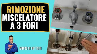 Come rimuovere gruppo miscelatore con comando a manopole TUTORIAL [upl. by Oigolue551]