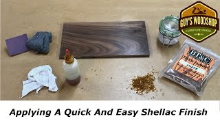 Applying A Quick And Easy Shellac Finish [upl. by Mcclary]