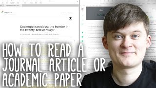 How to Read Take Notes On and Understand Journal Articles  Essay Tips [upl. by Nazus798]