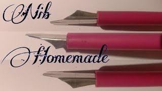 Fountain Pen Nib making tutorial [upl. by Odella]