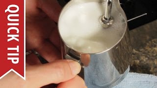 How to AutoFroth Milk for Lattes [upl. by Refinne]