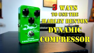 Harley Benton Joyo Dynamic Compressor Pedal  Demo [upl. by Kcirdahs]