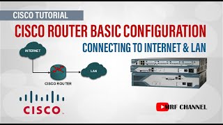 Cisco Router Basic Configuration  Connecting Internet amp LAN Network [upl. by Dorry417]