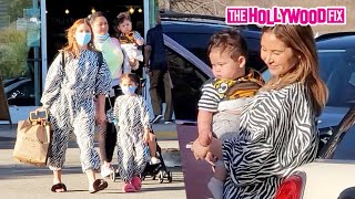 Catherine Paiz McBroom amp The ACE Family Go Grocery Shopping In Matching Zebra Skin Outfits 3521 [upl. by Ailehpo]