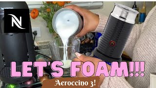 How To Foam Milk With Aeroccino 3 Make Coffee With Foam Tips amp Tricks  Easy Foamed Latte Recipe [upl. by Revart]