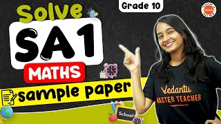 Solve SA1 Maths Sample Paper Class 10  Haripriya Mam vedantutelugu8910 [upl. by Una]