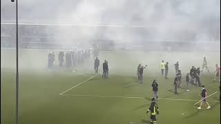 BRESCIA IN SERIE C LA CURVA INVADE IL CAMPO [upl. by Anehsak477]