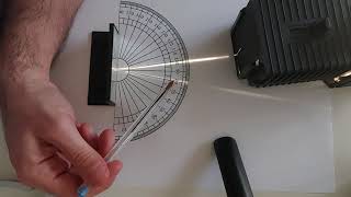 The Law Of Reflection Measuring the angle of incidence and angle of reflection [upl. by Eelac]