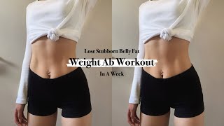 Weighted Ab Workout  I lost so much belly fat from this [upl. by Leiuqese]