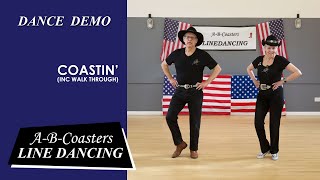 COASTIN  Line Dance Demo amp Walk Through [upl. by Aker823]