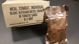 1980 C Ration Beans amp Franks amp 1962 Accessory Packet Review Vintage MRE Testing [upl. by Docila]