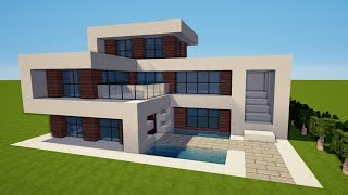 MINECRAFT MODERNES HAUS bauen TUTORIAL HAUS 143 [upl. by Llebiram]