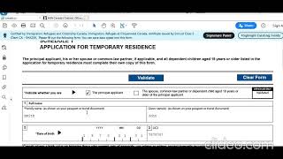 Imm 5257 Schedule 1  Application for Temporary Residence Step by Step How to Fill the form [upl. by Lenoj]