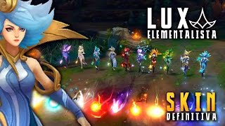 LUX ELEMENTALISTA ¡In Game  Skin Definitiva  Noticias LOL [upl. by Gardiner]