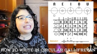 How To Write In Circular Gallifreyan  klairehumanoid [upl. by Noirret942]