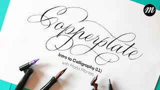 Introduction to Copperplate Calligraphy for Beginners Part 1 [upl. by Roye341]