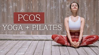 YOGA  PILATES for PCOS Hormonal Imbalances amp Irregular Periods  Part 3 [upl. by Kilmarx186]