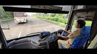 PUNE TO MUMBAI  FULL JOURNEY  VOLVO B7R MSRTC SHIVNERI ST BUS CABIN RIDE [upl. by Scrivenor24]