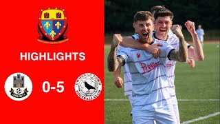 Caerleon 05 Cwmbrân Town  Gwent FA Senior cup  Quarter final highlights [upl. by Ardnuasal]