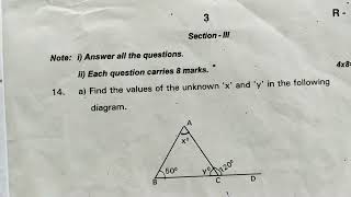 SA1 MATHS Question paper2021 7th class Telangana [upl. by Alwin391]