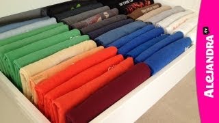 How to Fold TShirts [upl. by Eelyac]