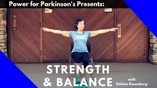 Power for Parkinsons Strength amp Balance FullLength AtHome Exercise Class [upl. by Farrow]