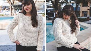 Simple Knit Sweater  start to finish [upl. by Flanigan]