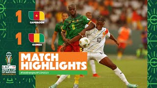 HIGHLIGHTS  Cameroon 🆚 Guinea TotalEnergiesAFCON2023  MD1 Group C [upl. by Akinom]