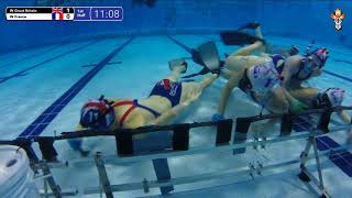 G236 Reload  EW GBR vs FRA  20th CMAS Underwater Hockey World Championships [upl. by Ydniw]