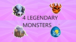 How To Get 4 Legendary Monsters For Free  Monster Legends [upl. by Charters]