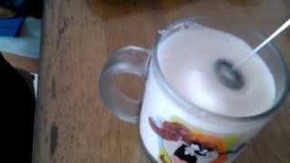 Aerolatte Review Frothing Cold Milk In Under 1 Minute [upl. by Affra474]