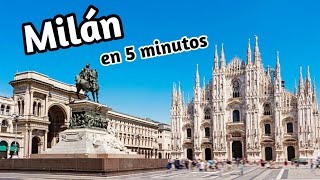 ✔️ MILÁN en 5 minutos 4K 🟡 TOP 10 lugares imprescindibles  Italia [upl. by Rezzani922]